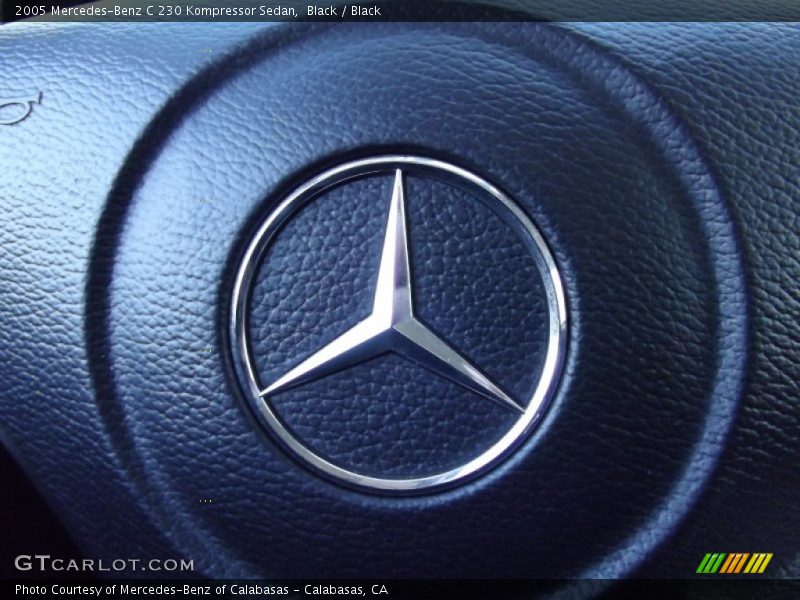 Black / Black 2005 Mercedes-Benz C 230 Kompressor Sedan