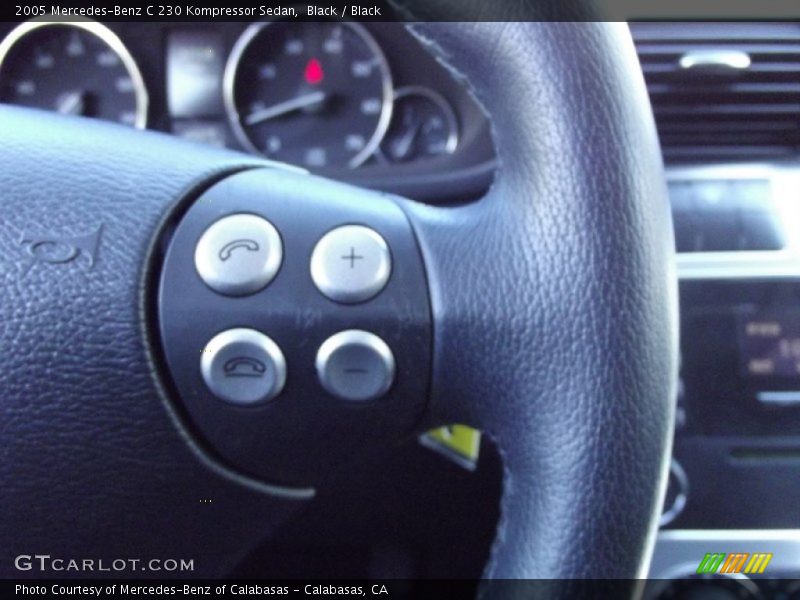 Black / Black 2005 Mercedes-Benz C 230 Kompressor Sedan