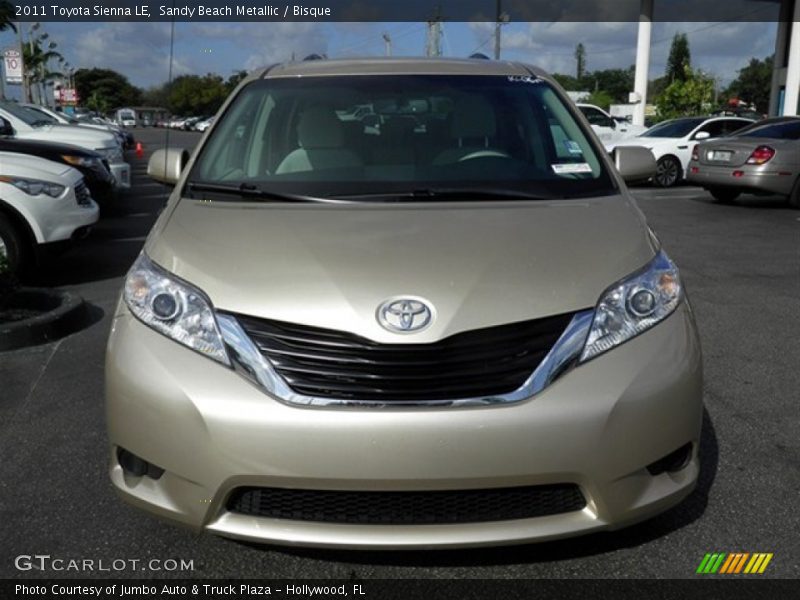 Sandy Beach Metallic / Bisque 2011 Toyota Sienna LE