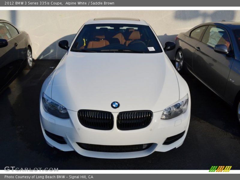 Alpine White / Saddle Brown 2012 BMW 3 Series 335is Coupe