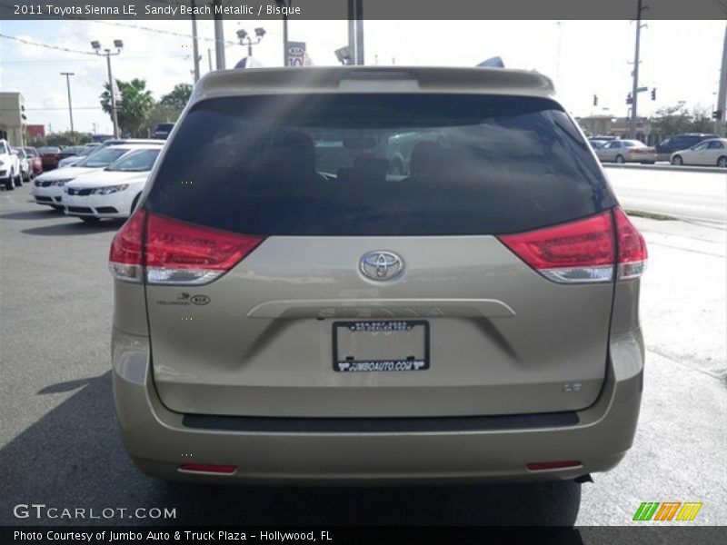 Sandy Beach Metallic / Bisque 2011 Toyota Sienna LE