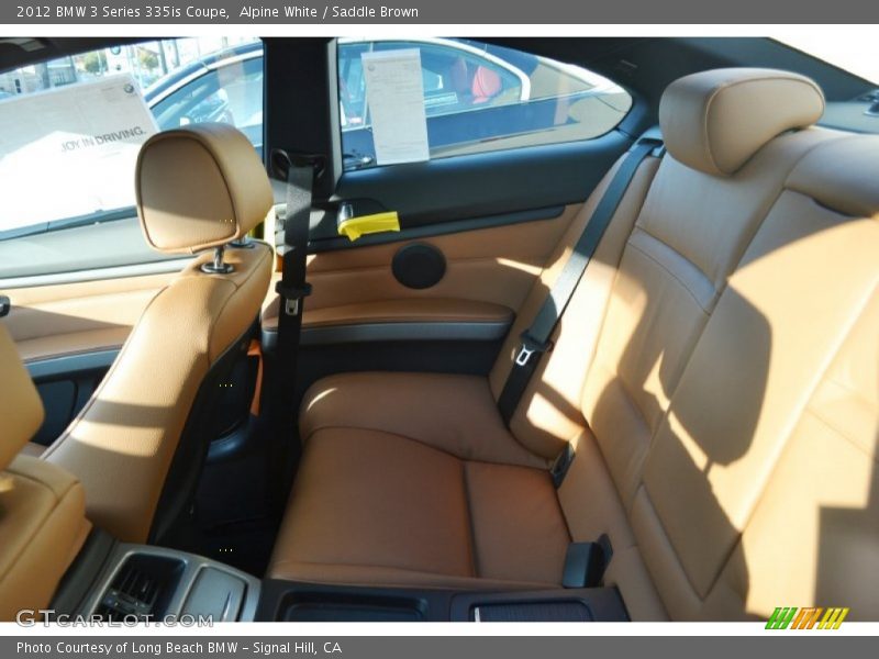 Alpine White / Saddle Brown 2012 BMW 3 Series 335is Coupe