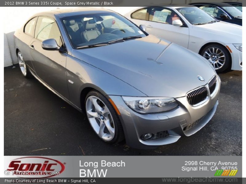 Space Grey Metallic / Black 2012 BMW 3 Series 335i Coupe