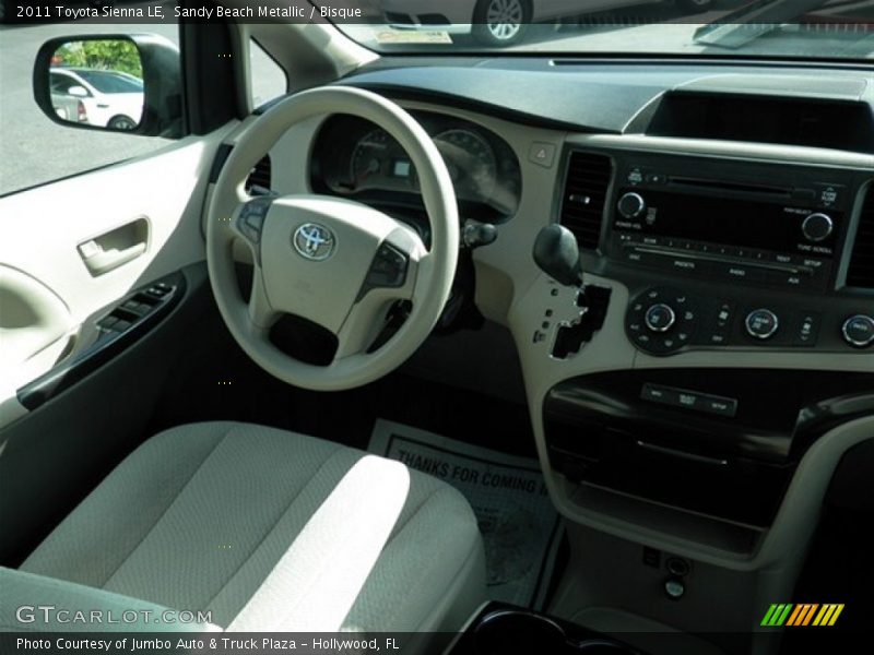 Sandy Beach Metallic / Bisque 2011 Toyota Sienna LE