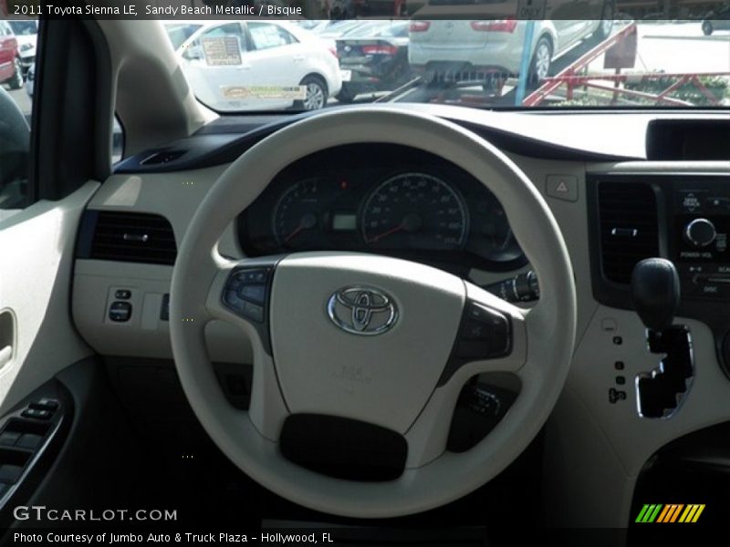 Sandy Beach Metallic / Bisque 2011 Toyota Sienna LE