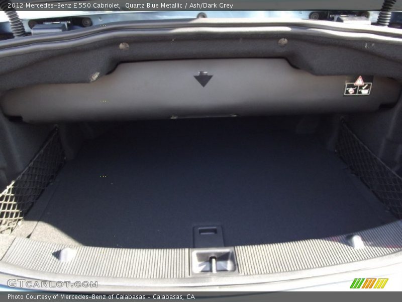  2012 E 550 Cabriolet Trunk