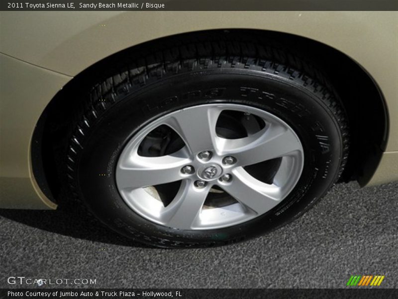 Sandy Beach Metallic / Bisque 2011 Toyota Sienna LE