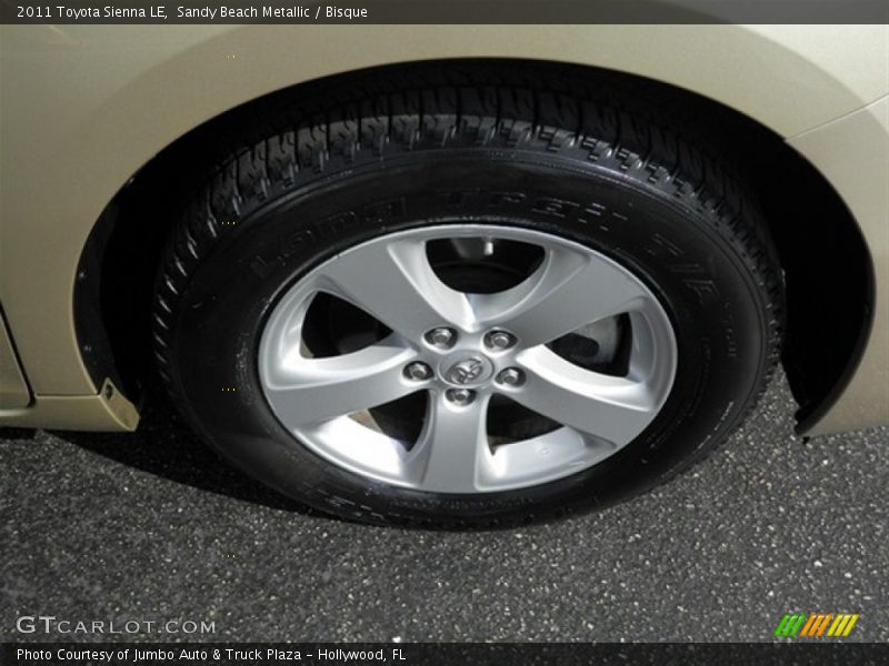 Sandy Beach Metallic / Bisque 2011 Toyota Sienna LE