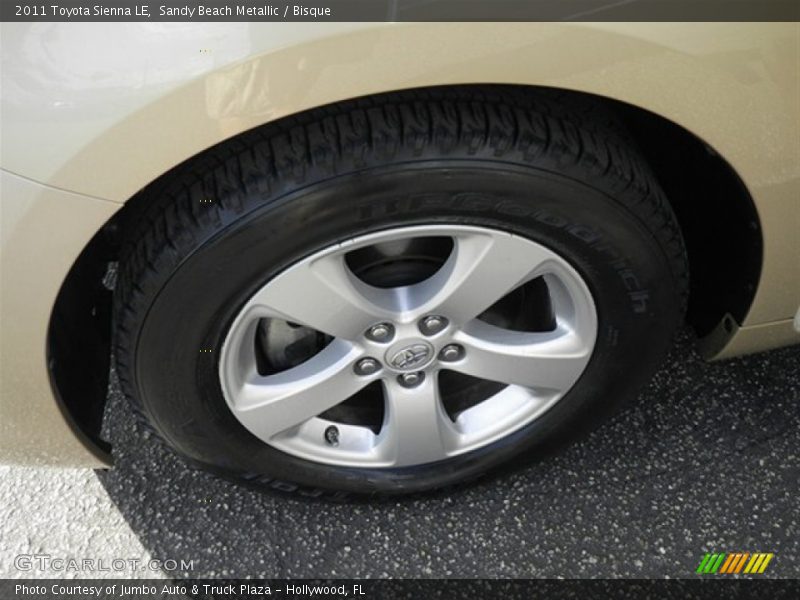 Sandy Beach Metallic / Bisque 2011 Toyota Sienna LE
