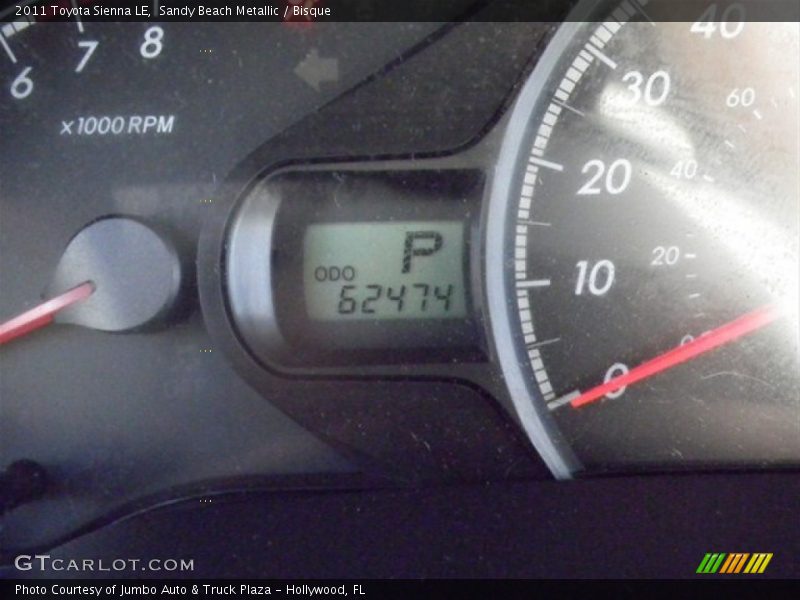 Sandy Beach Metallic / Bisque 2011 Toyota Sienna LE