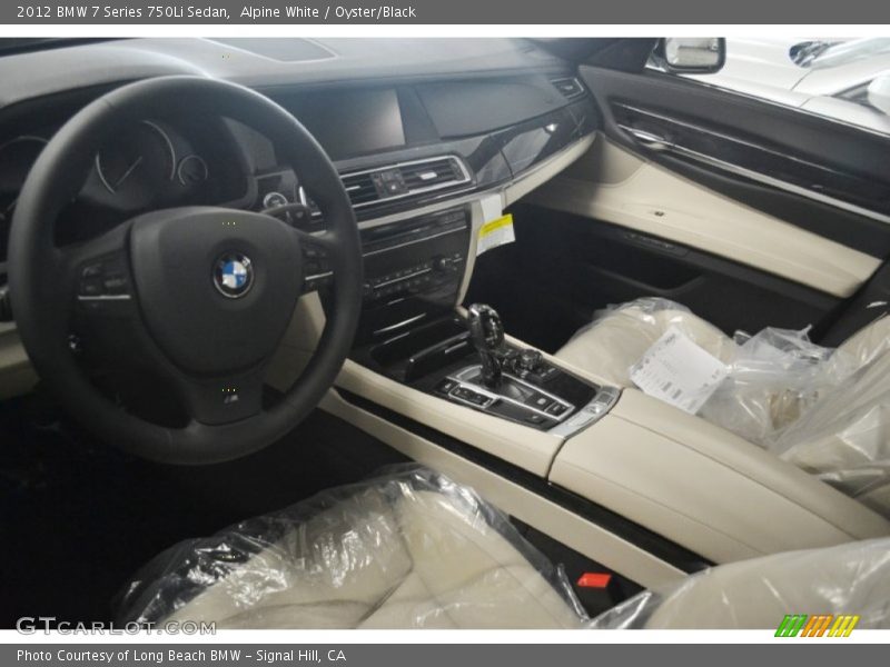 Alpine White / Oyster/Black 2012 BMW 7 Series 750Li Sedan