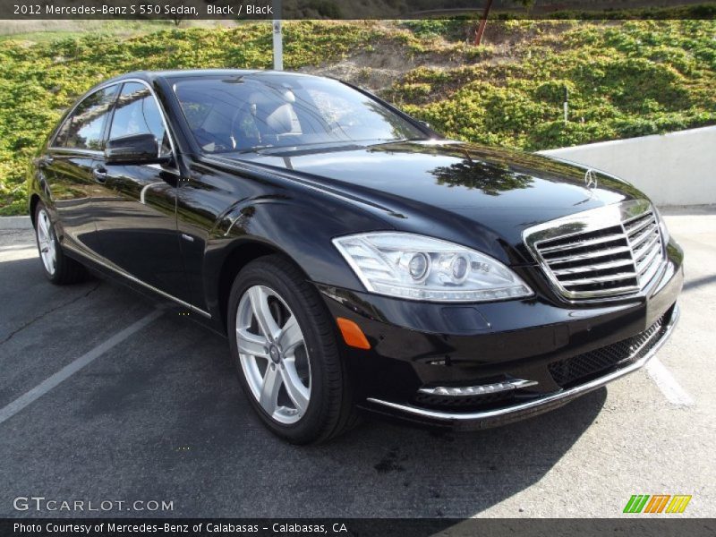 Black / Black 2012 Mercedes-Benz S 550 Sedan