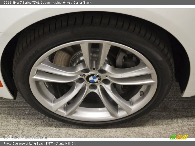Alpine White / Oyster/Black 2012 BMW 7 Series 750Li Sedan