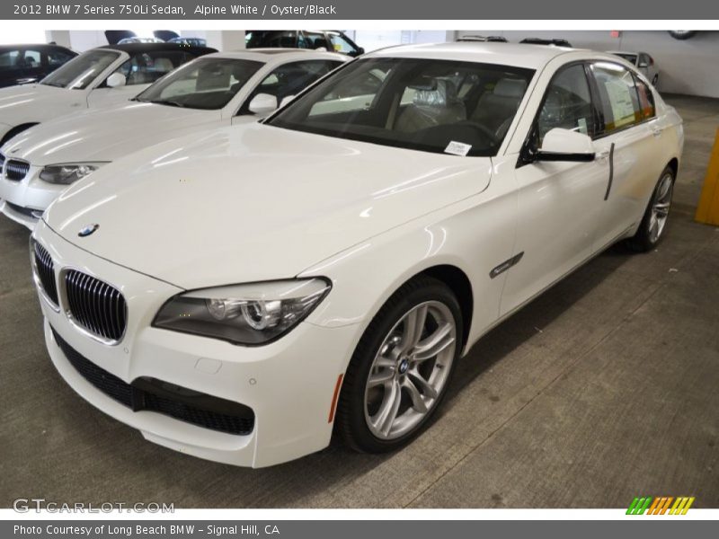 Alpine White / Oyster/Black 2012 BMW 7 Series 750Li Sedan