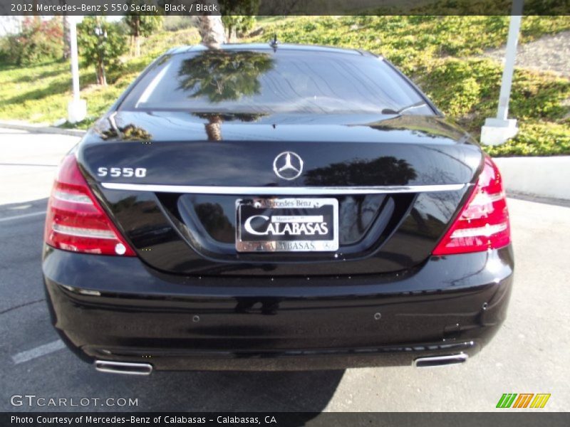 Black / Black 2012 Mercedes-Benz S 550 Sedan