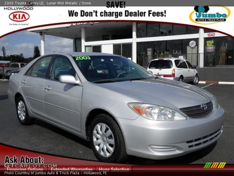 Lunar Mist Metallic / Stone 2003 Toyota Camry LE