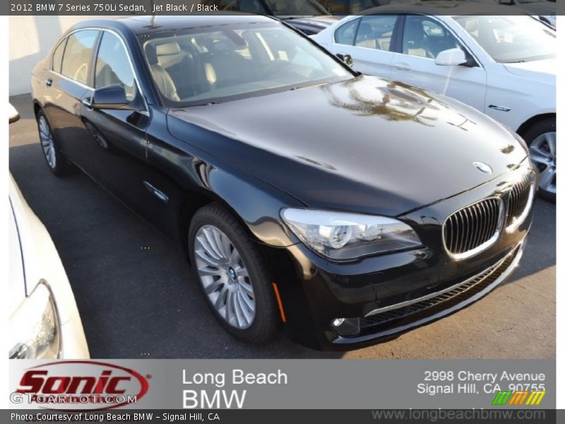 Jet Black / Black 2012 BMW 7 Series 750Li Sedan