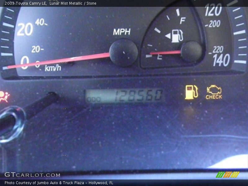 Lunar Mist Metallic / Stone 2003 Toyota Camry LE