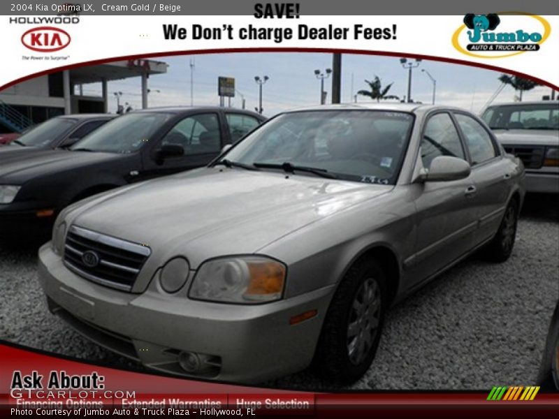 Cream Gold / Beige 2004 Kia Optima LX