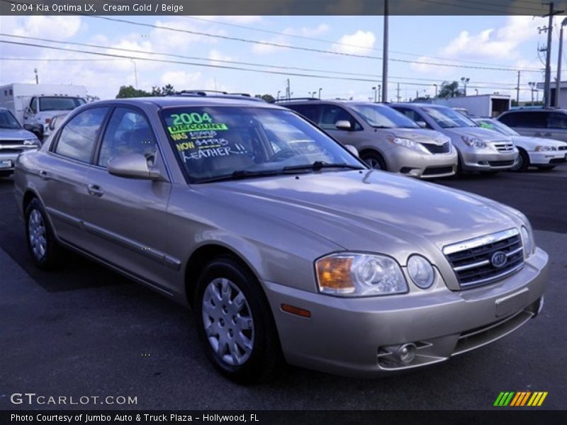Cream Gold / Beige 2004 Kia Optima LX