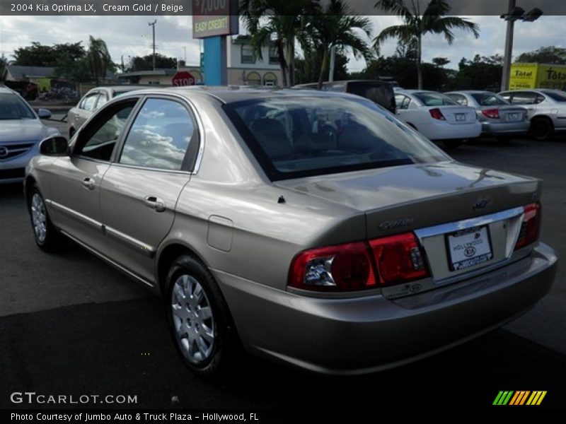 Cream Gold / Beige 2004 Kia Optima LX