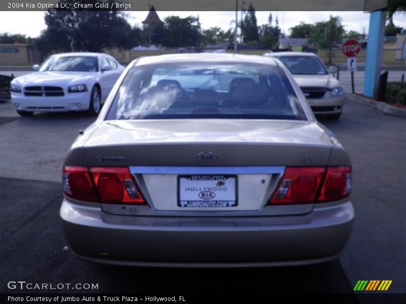 Cream Gold / Beige 2004 Kia Optima LX