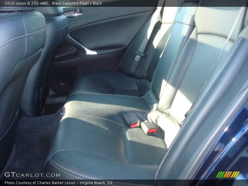Black Sapphire Pearl / Black 2010 Lexus IS 250 AWD