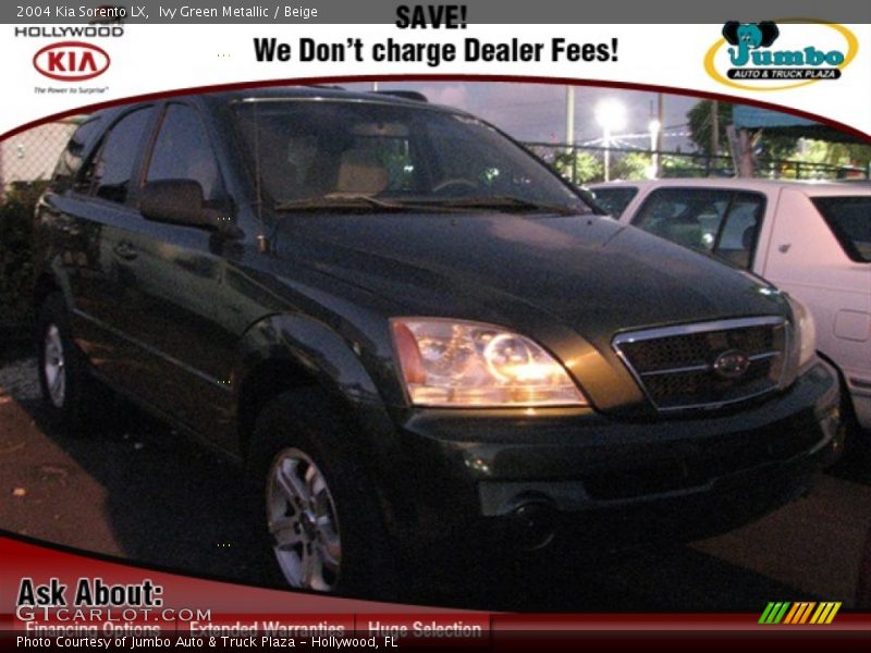 Ivy Green Metallic / Beige 2004 Kia Sorento LX