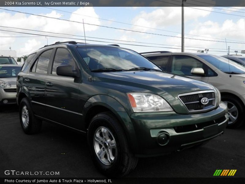 Ivy Green Metallic / Beige 2004 Kia Sorento LX