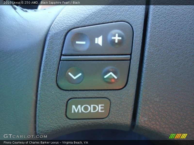 Black Sapphire Pearl / Black 2010 Lexus IS 250 AWD