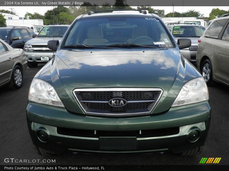 Ivy Green Metallic / Beige 2004 Kia Sorento LX