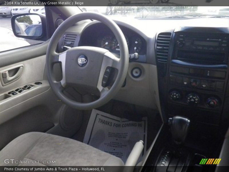 Ivy Green Metallic / Beige 2004 Kia Sorento LX