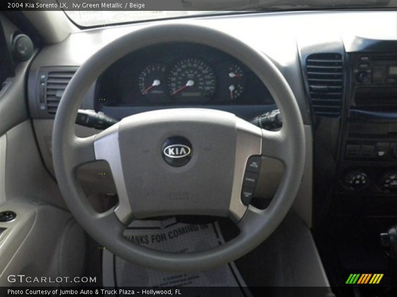 Ivy Green Metallic / Beige 2004 Kia Sorento LX