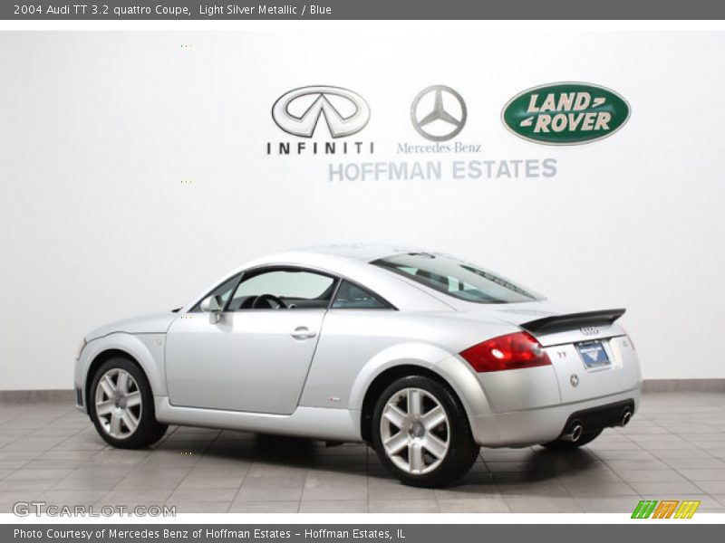 Light Silver Metallic / Blue 2004 Audi TT 3.2 quattro Coupe