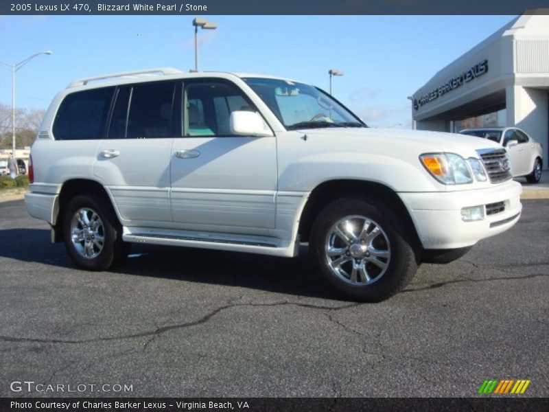Blizzard White Pearl / Stone 2005 Lexus LX 470