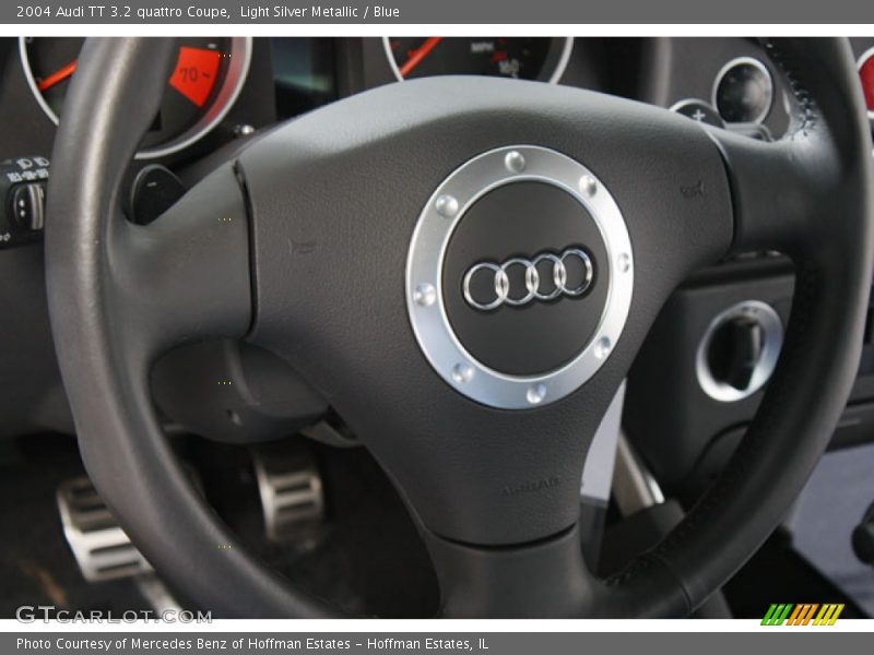 Light Silver Metallic / Blue 2004 Audi TT 3.2 quattro Coupe