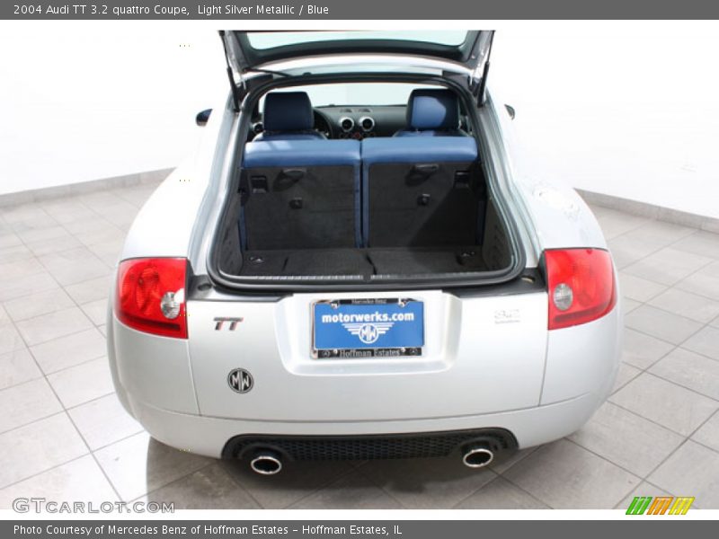 Light Silver Metallic / Blue 2004 Audi TT 3.2 quattro Coupe