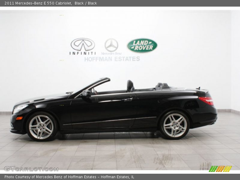 Black / Black 2011 Mercedes-Benz E 550 Cabriolet