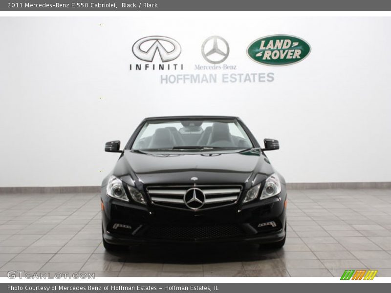 Black / Black 2011 Mercedes-Benz E 550 Cabriolet