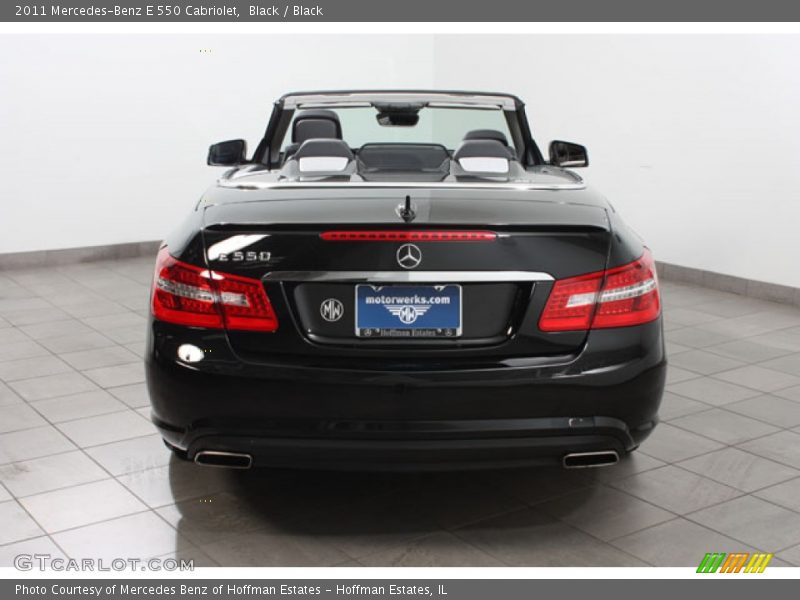 Black / Black 2011 Mercedes-Benz E 550 Cabriolet