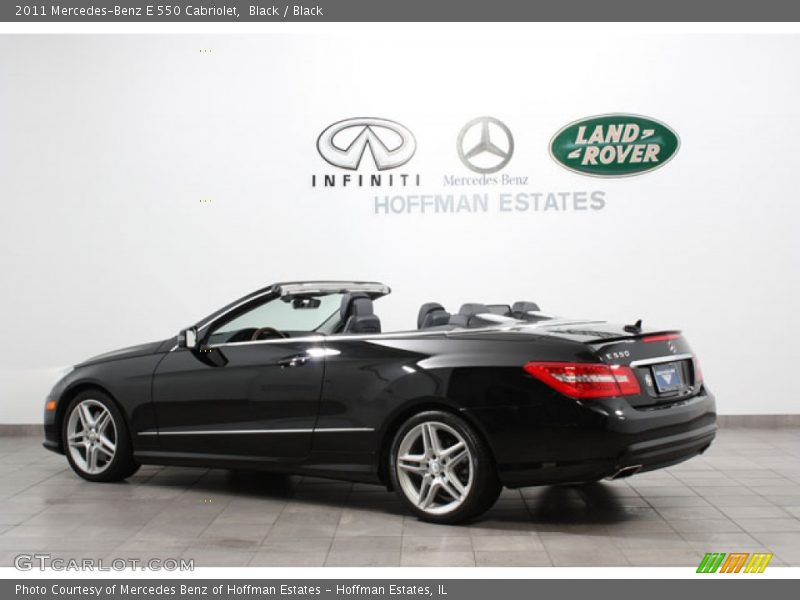 Black / Black 2011 Mercedes-Benz E 550 Cabriolet