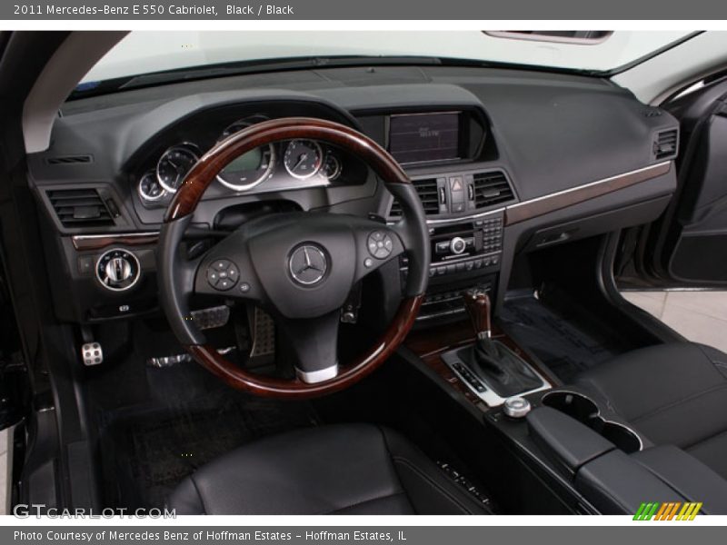 Black / Black 2011 Mercedes-Benz E 550 Cabriolet