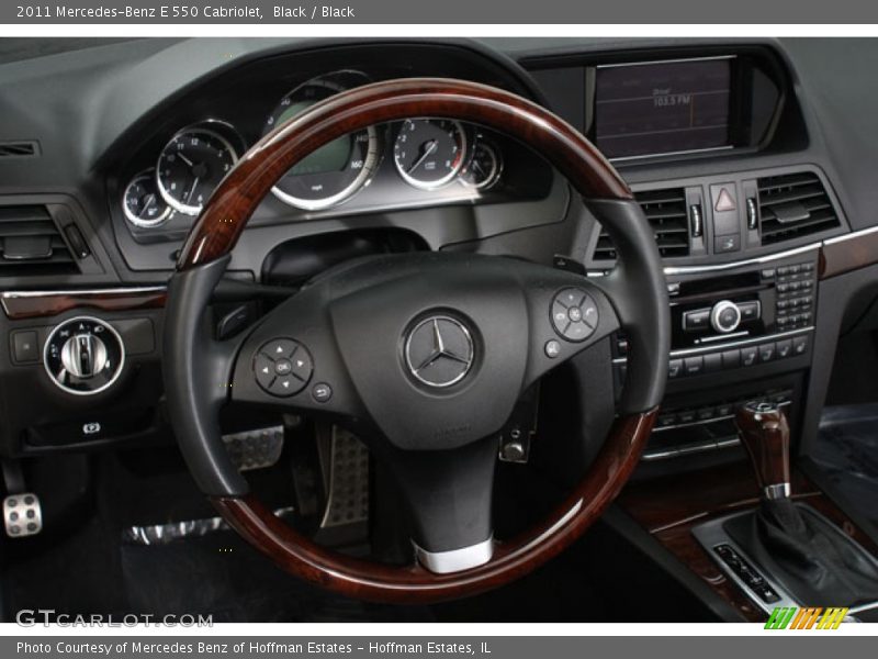 Black / Black 2011 Mercedes-Benz E 550 Cabriolet