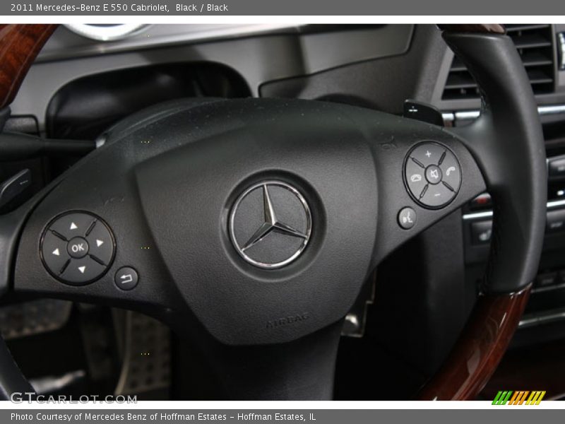 Black / Black 2011 Mercedes-Benz E 550 Cabriolet
