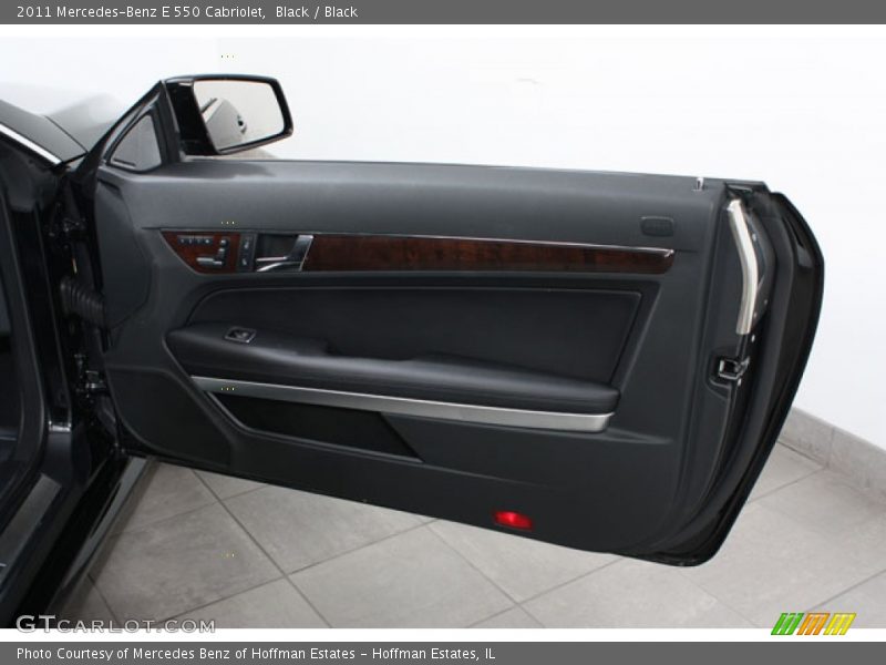 Black / Black 2011 Mercedes-Benz E 550 Cabriolet
