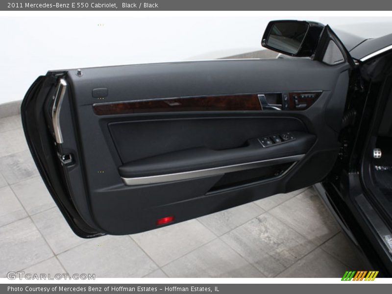 Black / Black 2011 Mercedes-Benz E 550 Cabriolet