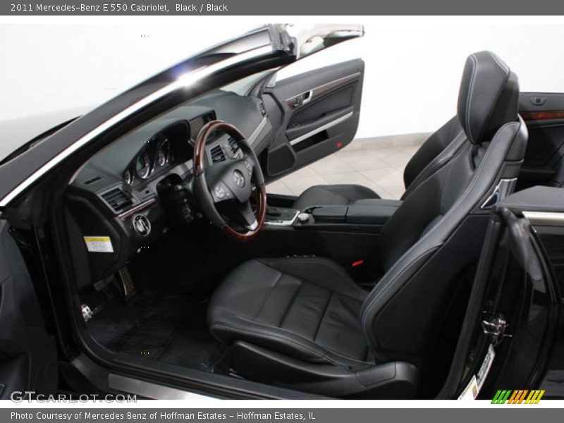 Black / Black 2011 Mercedes-Benz E 550 Cabriolet