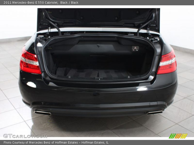 Black / Black 2011 Mercedes-Benz E 550 Cabriolet