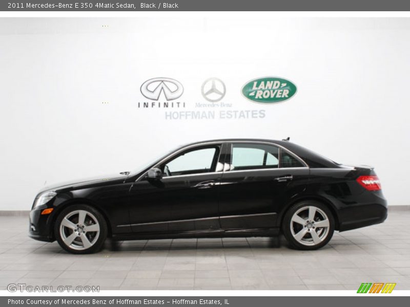 Black / Black 2011 Mercedes-Benz E 350 4Matic Sedan