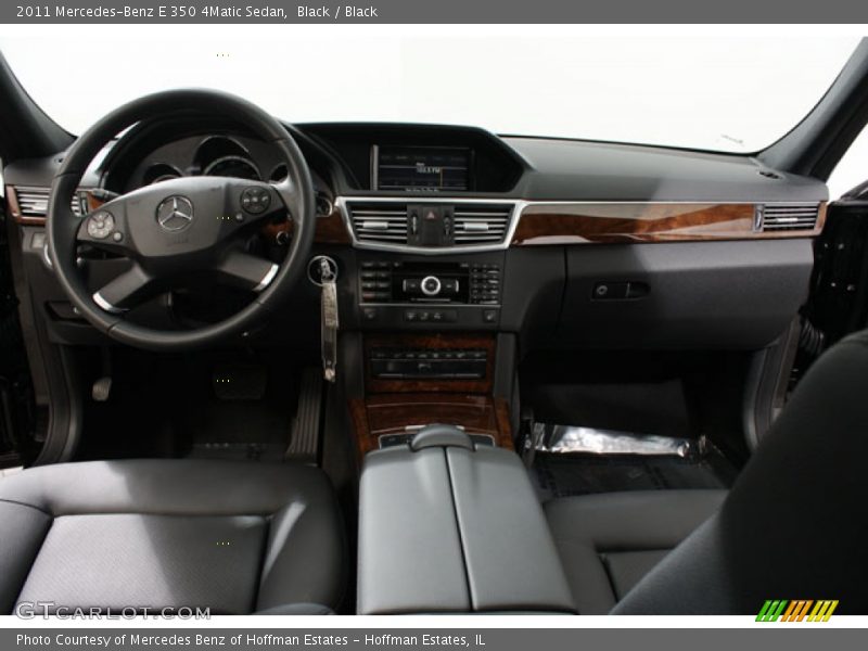 Black / Black 2011 Mercedes-Benz E 350 4Matic Sedan